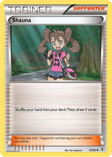 Cartas Pokemon Xy Generations Supporter Shauna 72/83 Reverse