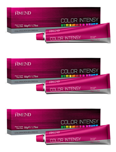 Kit C/03 Amend Color Intensy 8.1 Louro Claro Acinzentado