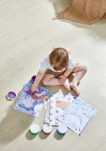 Hape, Kit De Pintura, 4 Botes De Pintura De Dedos E2005
