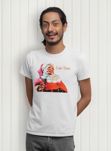 Playera Santa Coke Time Navidad Diseño 1865 Playeras Beloma