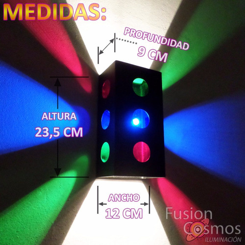 Imagen 4 de 10 de Luces De Antro Fx Boliche Resto Bar Dj Salón Fiesta Led 12w