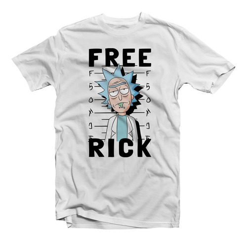 Remera Rick And Morty Free Rick Color