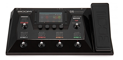 Pedalera Multiefecto Para Guitarra Eléctrica Zoom G6 Usb 