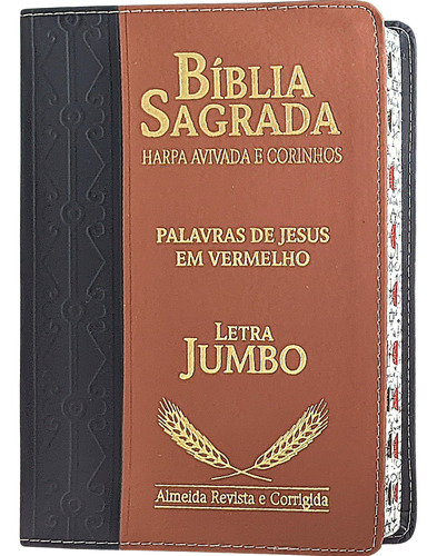 Bíblia Sagrada Letra Grande Jumbo Com Harpa E Corinhos
