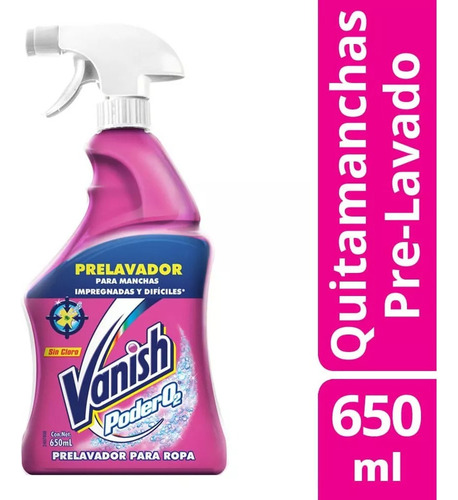 Quitamanchas Vanish Prelavado Rosa Gatillo 650 Ml