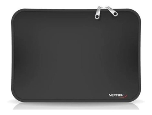 Imagen 2 de 5 de Funda Notebook 15 Pulgadas Negra Doble Cierre Netmak Nm-fn15