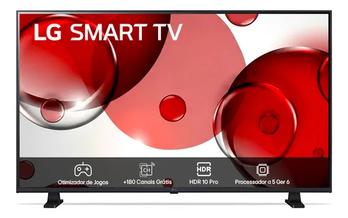 Smart TV LG 32" LED HD Wi-Fi, Bluetooth, HDMI, HDR10, ThinQ AI, A...