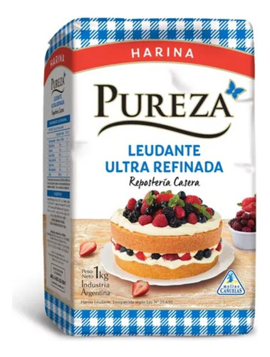 Harina Leudante Ultra Refinada Para Repostería Pureza 1 Kg