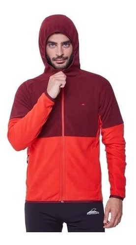 Campera Polar Hombre Montagne Field Bolsillos Con Cierre