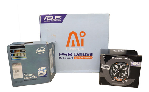 Kit Core 2 Duo + Asus P5b Deluxe + 4gb Gskill + Cooler