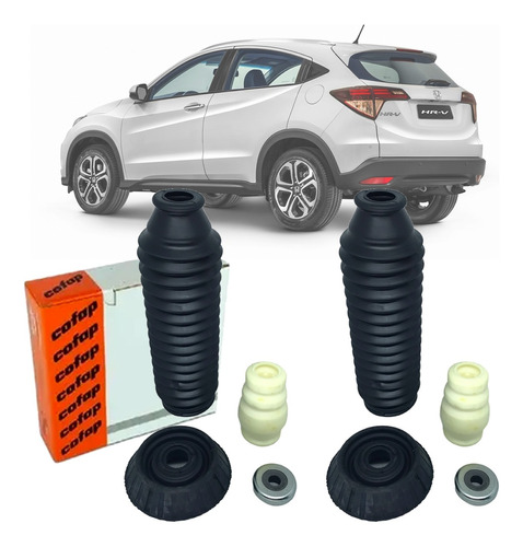 Kit Coxim Rolamento Batente E Coifa Honda Hrv Original Cofap