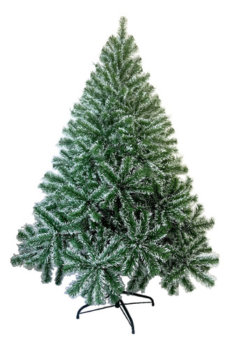 Arbol Navidad Artificial Nevado Verde Bonito De Lujo 2.1m
