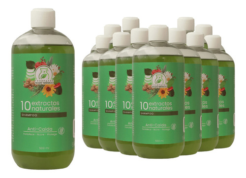  Shampoo 10 Extractos Naturales Revitalizante (500ml) 12 Pack