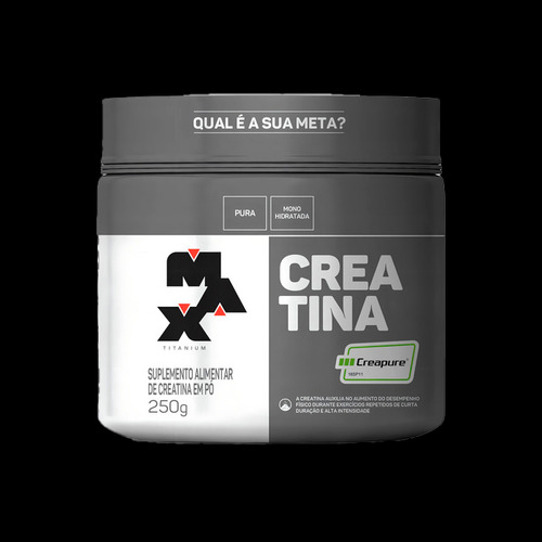 Suplemento Em Pó Pote 250g Creatina Creapure Max Titanium Se