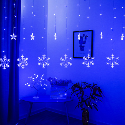 Cadena De Luces Led Con Forma De Copo De Nieve De 3 M Para V