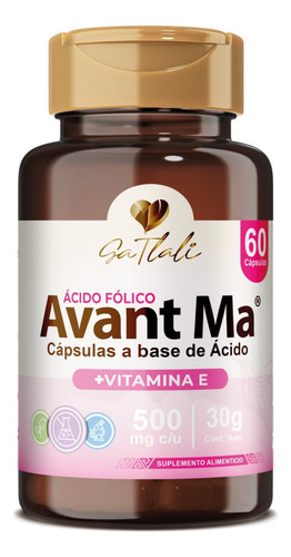 Ga Tlali Acido Folico Y Vitamina E Avanta Ma 60 Capsulas Sabor N/a