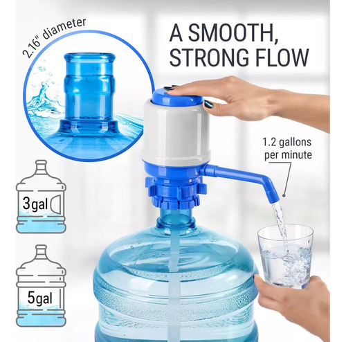 Para Bomba De Agua Manual Para Ajustar Botellas De 5 Galones