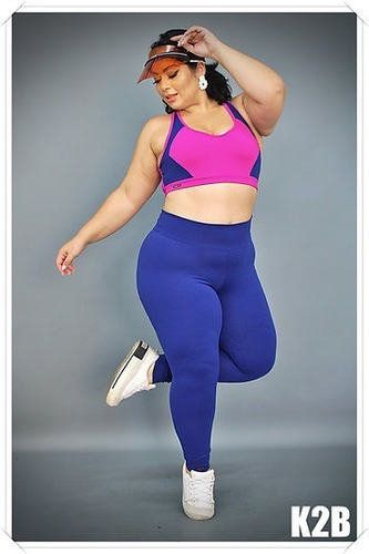 Calça Legging Plus Size Cintura Alta K2b 100% Original 