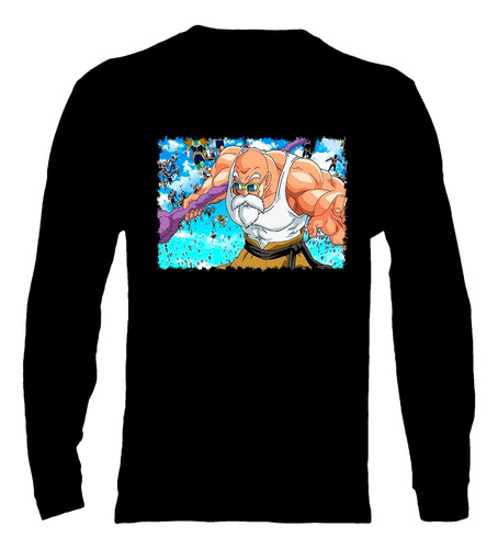 Polera Manga Larga Dragon Ball - Ver 14 - Maestro Roshi