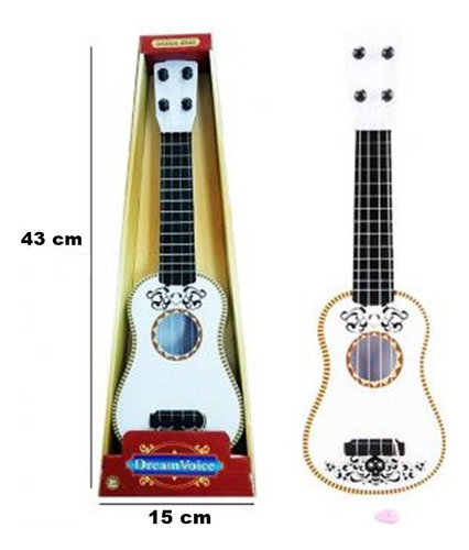 1 Guitarra Cuerdas Coco Cuerdad Juguete Plástico