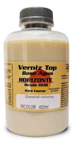 Graxa Para Sapatos Couro Incolor Horizonte Verniz Top 450ml