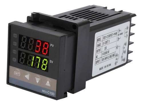 1 Controlador De Temperatura De Pid Rex-c100 + Termopar K +