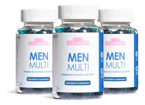 Gumi Bears Vitamins Multi Men Biotina 3meses
