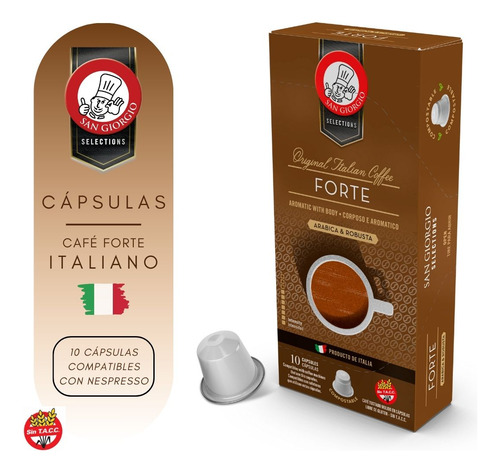 Kit Cafe Italiano En Capsulas Sin Tacc Compostables Gift Box