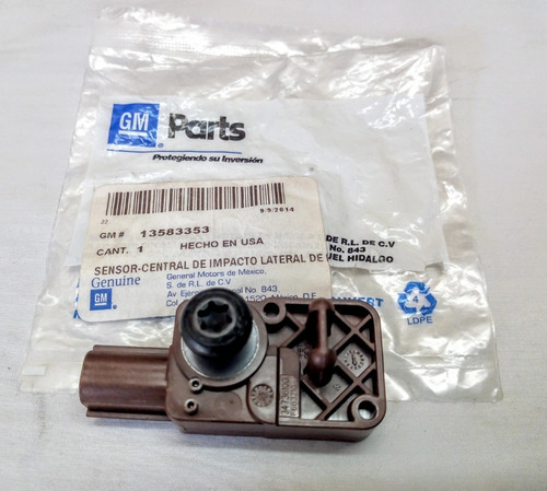 Sensor Detonacion Del. Bolsa Aire Sonic 2015/19. Gm 13583353
