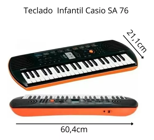 Teclado Infantil Casio SA76 44 Teclas - Infolaser Instrumentos Musicais