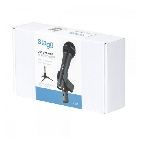 Imagen 2 de 2 de Micrófono Stagg Sum20 Cardioide Negro