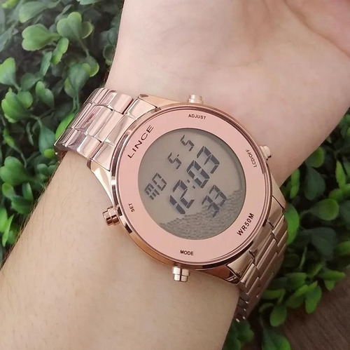 Imagem 3 de 4 de Relógio Lince Feminino Digital Rose Gold Mdr4617l Bxrx