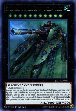 Yugioh! Superdreadnought Rail Cannon Juggernaut Liebe - Led4