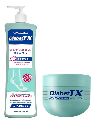 Pack Goicoechea Diabet Tx Urea 10% 250g Diabet Tx Emulsion 400 ml