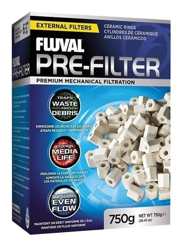 Fluval Pre Filtro Anillo Ceramicos 750 Gr