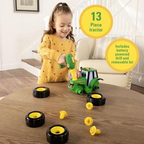 Tractor De Juguete Tomy John Deere Build-a-johnny