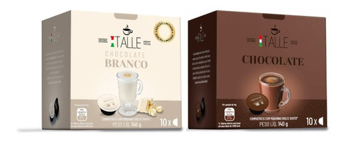 Capsula Chocolate Branco Preto Dolce Gusto Gourmet Italle 20