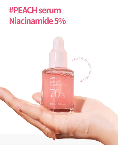 Sérum Anua Peach 70% Niacinamida 30ml Iluminador E Hidratant