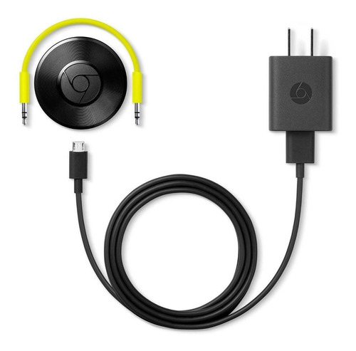 Google Chromecast Audio RUX-J42 256MB preto com memória RAM de 256MB