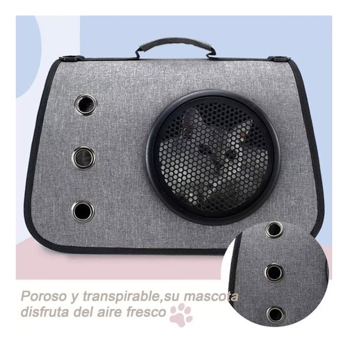 Mochila Para Transporte Mascotas Con Ventana Burbuja
