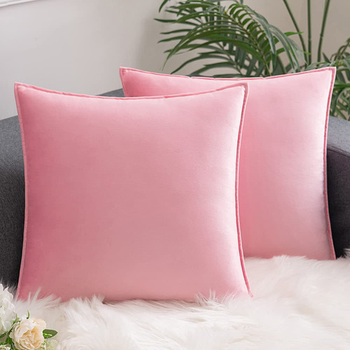 Comvi - Almohadas Rosas Para Sofa, Almohadas Decorativas, Re