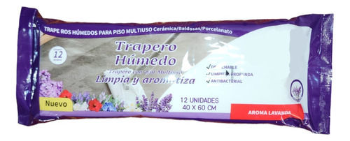 Trapero Húmedo - Paño De Limpieza - Traperos Con Ojal 12 Un.