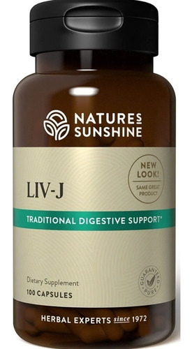 Natures Sunshine Liv-j 100caps Sabor Neutro - Traditional digestive support