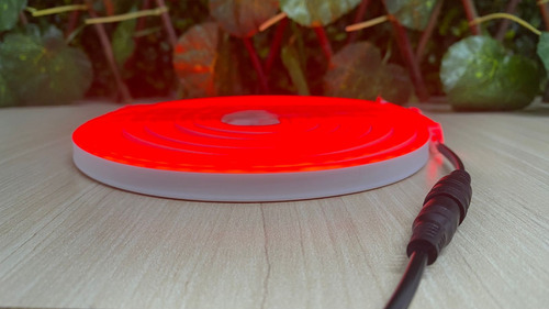 Fita Led Neon 5m Com Corte De 2,5cm, Alto Brilho - Vermelho