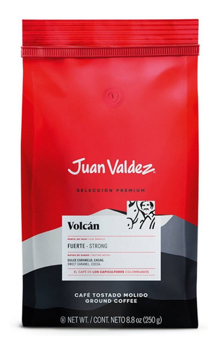Café Espresso Molido Volcán Juan Valdez Premium 250gr