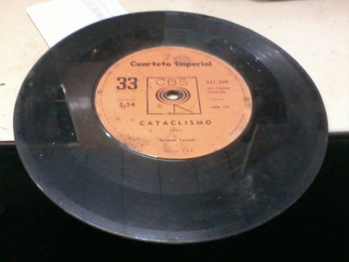 Disco Simple Vinilo Cbs 321309 33 Rpm Cuarteto Imperial Cata