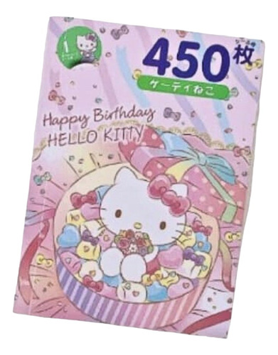 Sanrio Cuaderno Cute 450 Stikers  Diferentes Lindo Kawai