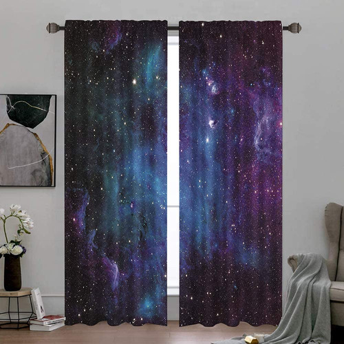 Cinbloo Cortinas De Galaxia Para Sala De Estar, Espacio Exte