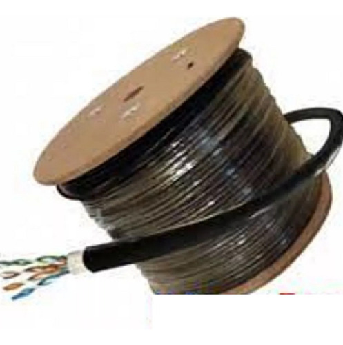 Utp Exterior Doble Vaina Cat 6 Hellermanntyton Negro Cobre