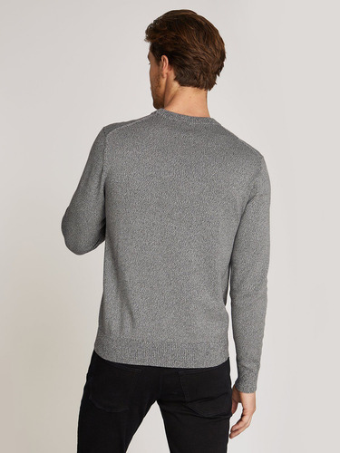 Sweater Mouline Cn Sweater Gris Calvin Klein